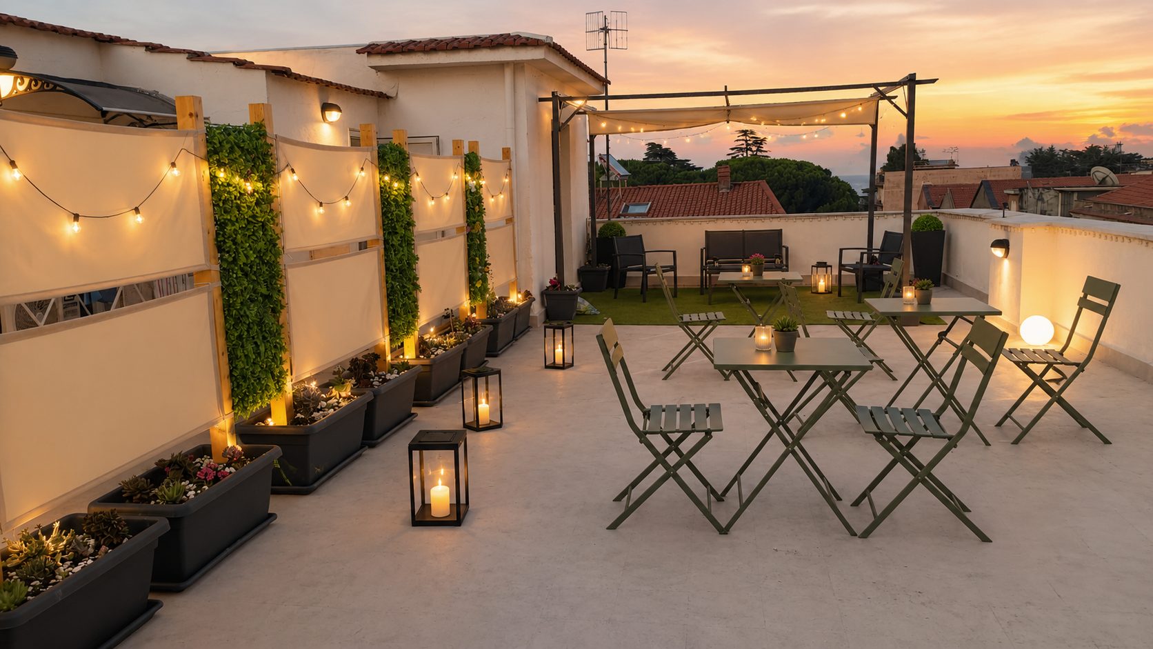 Terrazza panoramica di Aghena al tramonto a Giarre